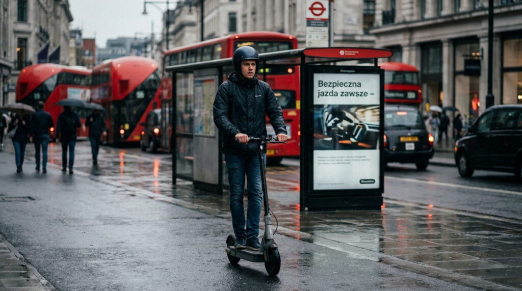 Odszkodowanie za wypadek na hulajnodze elektrycznej lub skuterze w UK